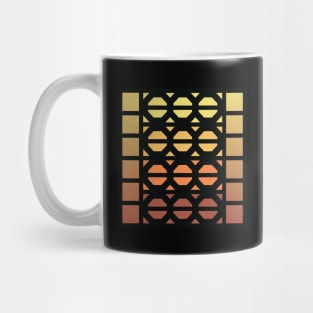 “Dimensional Bolts” - V.5 Brown - (Geometric Art) (Dimensions) - Doc Labs Mug